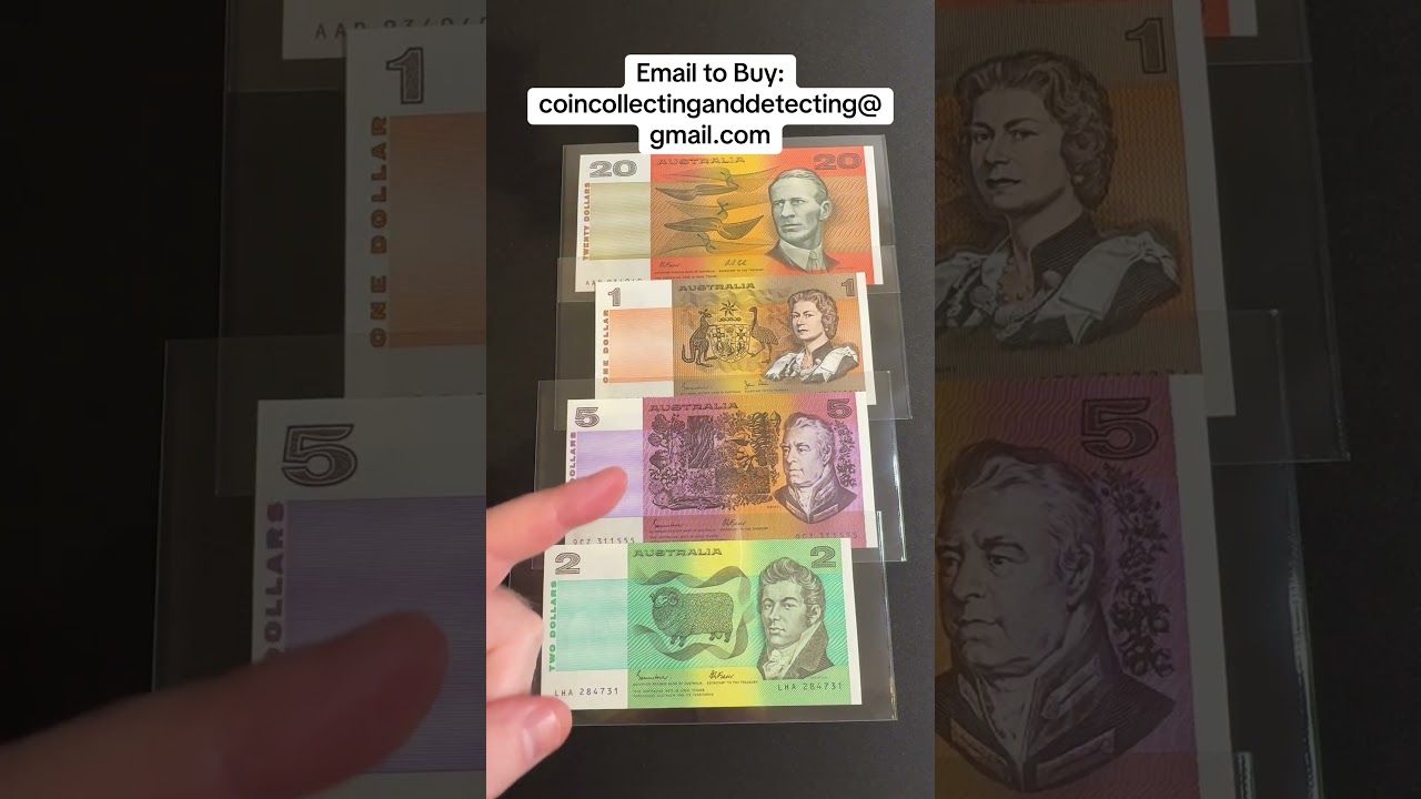 Классические австралийские бумажные банкноты для коллекционирования