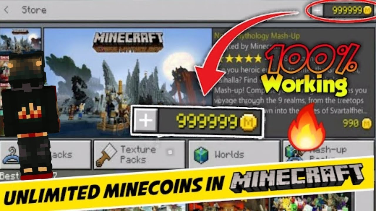 get free & unlimited minecoins in minecraft || 2023 new trick 100% working.