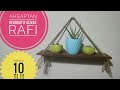 AHŞAPTAN DUVAR RAFI YAPTIK.HEMDE 10TL&#39;YE.(dekoratif duvar rafı)DIY.HOW TO MAKE SHELF