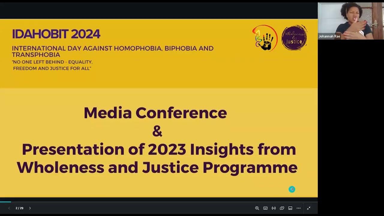 CAISO IDAHOBIT 2024 Media Conference YouTube