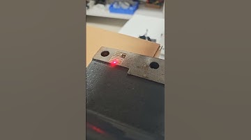 marking QR code on metal by fiber laser marking machine.#lasermachine.