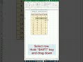MS Excel: Inserting rows manually and automatic in Microsoft Excel