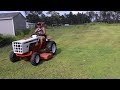 Simplicity 4040 Garden Tractor Mowing Large Rural Property