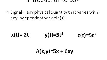 DSP Lecture 1
