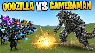 GODZILLA VS CAMERAMAN ARMY! Epic Monster Battle in Garry’s Mod