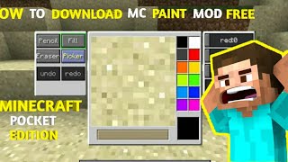 How to download Mc Paint Mod For Minecraft Pe||Like @Anshubhist and @IMBixu||#viral#minecraftmod
