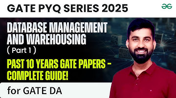 GATE DA 25: Practice and PYQs: Database Management and Warehousing Part 1