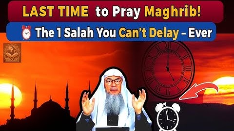 Mis de tijd niet! Laatste minuut om Maghrib te bidden – Sjeik Assim Al Hakeem #assim