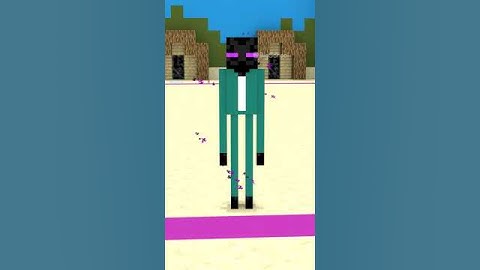 when enderman play squid game|| Minecraft animation #minecraft #shorts #viral #minecraft animation