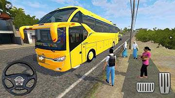 Scania Bus Driving with Passengers - Bus Simulator Indonesia - Android Gameplay