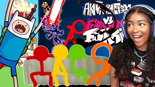 THE WHOLE STICK FIGURE GANG IS HERE... AND FINN!! | Friday Night Funkin' [Animation VS, Finn] screenshot 4