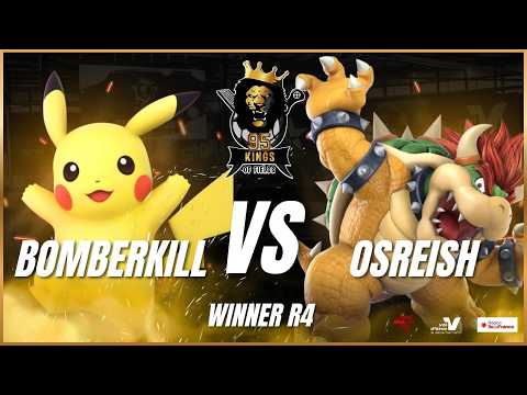 BOMBERKILL (PIKACHU) VS OSREISH (BOWSER) | SSBU - 95 KINGS OF FIELDS #6 - WINNERS R4