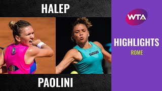 Simona Halep vs. Jasmine Paolini | 2020 Rome Second Round | WTA Highlights