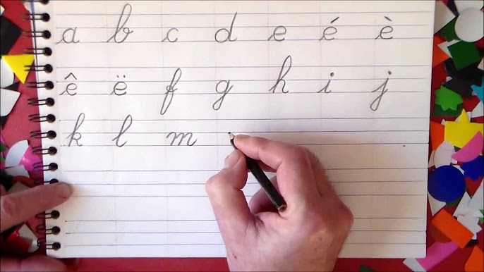 Apprendre l'écriture cursive des lettres minuscules au CP CE1 CE2 