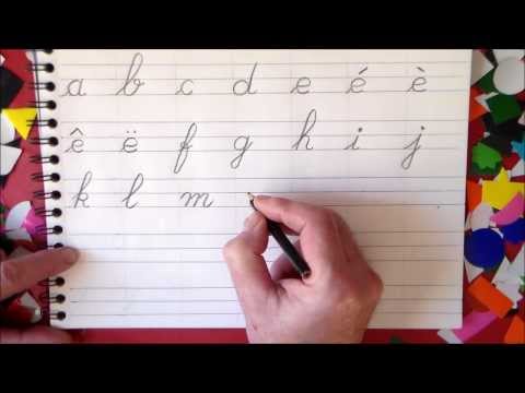 Apprendre à lire lettres alphabet français et écrire en maternelle