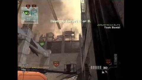 Mw3 SnD throwing knife spot: Hardhat
