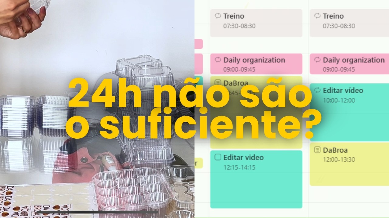 Vlog: a gestão do tempo de quem tem grandes sonhos.