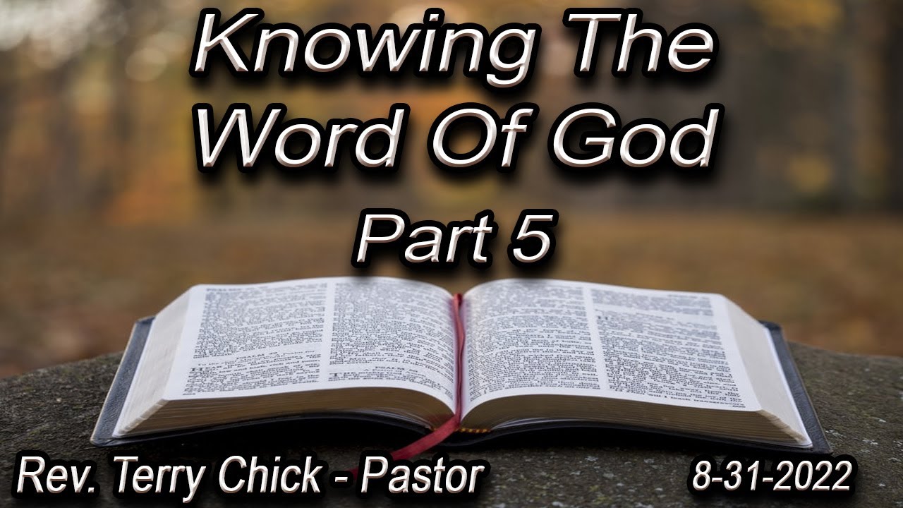 Knowing The Word of God | Part 5 - YouTube