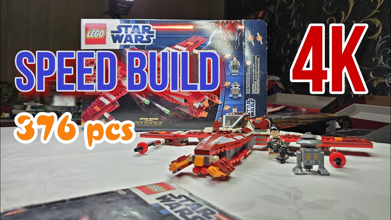 LEGO Star Wars Republic striker class starfighter 9497| Speed Build| 4K