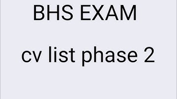 bhs exam update/tnpsc bhs exam online cv second list