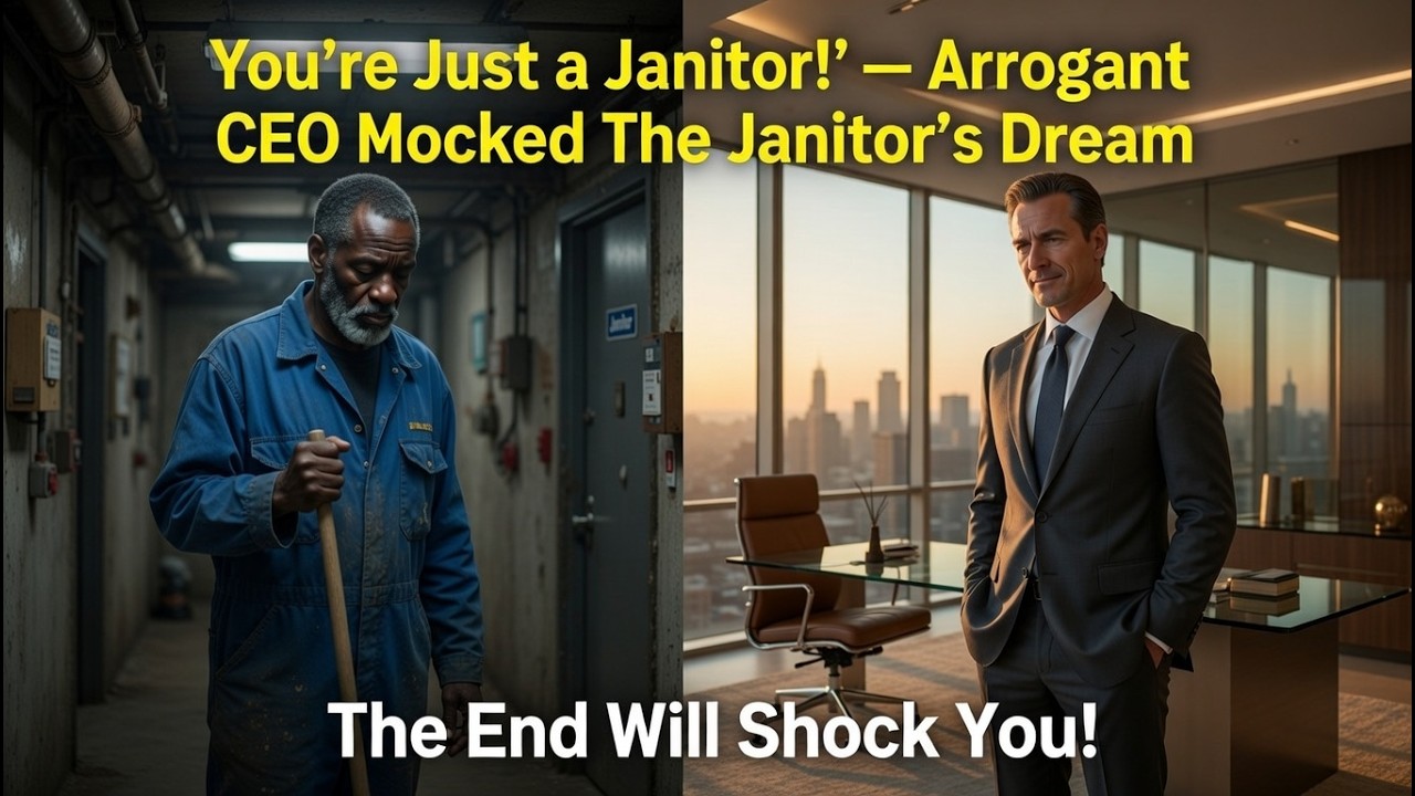 CEO Laughed At The BLACK Janitor's Speech — Until He Unveiled His TRUE Identity