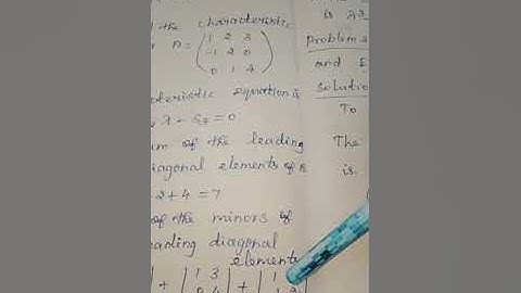 Engineering Mathematics II - MA8251(Unit 1 Matrices - Characteristics Equation).