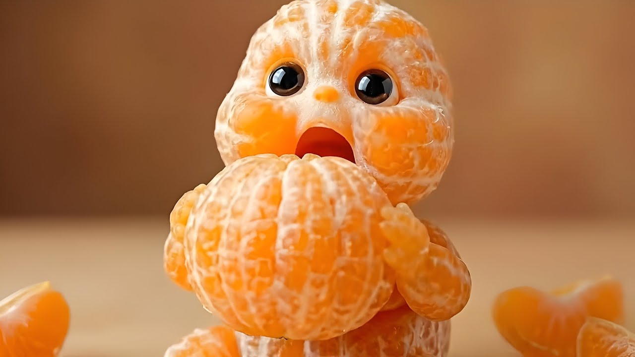 Cute or Creepy? AI Fruit Babies Biting & Crunchy Sounds 🍎👶 | Ultimate Satisfying ASMR