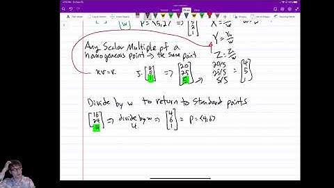 (Unit 4) Transformations 3: Homogeneous Coordinates, Affine Transformations