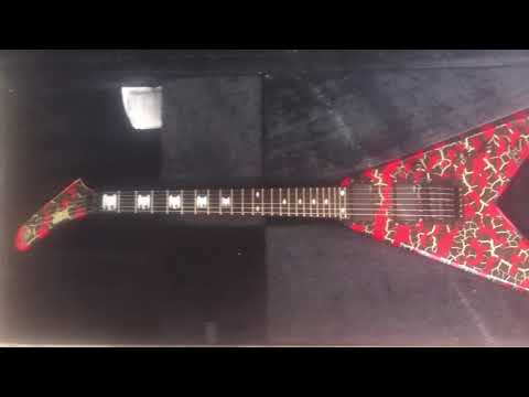 Esp Kerry King Double KKV380 Crackle V Slayer Eagle Inlay guitars
