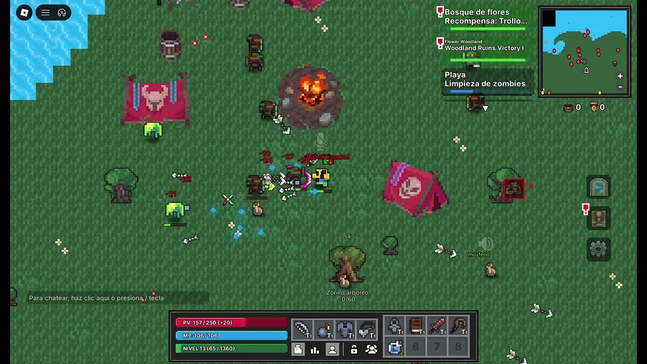 jugando a wizard por primera vez