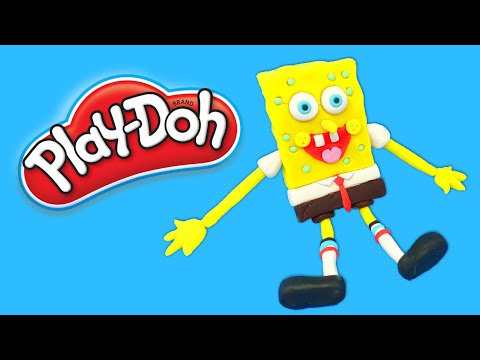 😂 How To Make Spongebob With Play Doh 😆