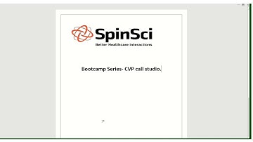 Cisco CVP Call Studio Bootcamp - Introduction