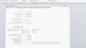 05 01 Valuation Contract Particulars