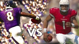 Lamar Jackson vs Kyler Murray in Madden 21