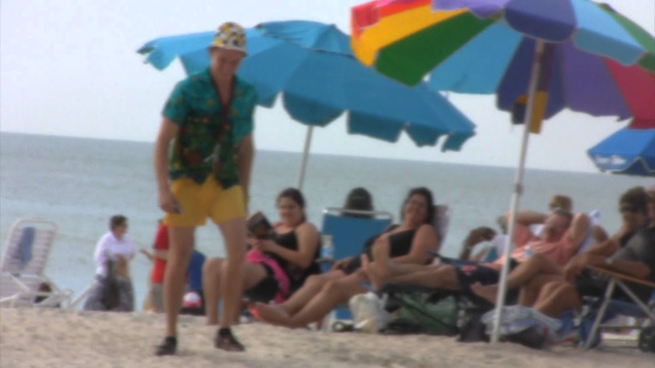 Awkward Man At the Beach 2