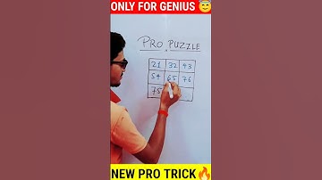 New Pro Puzzle For You 🤗 #shorts #mathspuzzles #mathsmagic #attitude #protricks