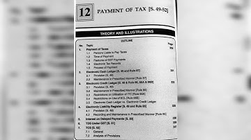 TYBCOM SEM 6 | INDIRECT TAX | PAYMENT OF TAX [S.49-52] NOTES #tybcom #gst #indirecttax