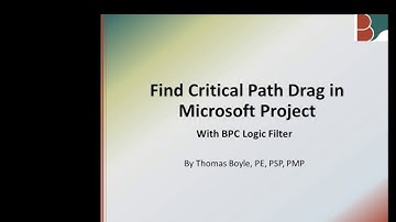 Critical Path Drag with BPC Logic Filter