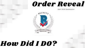 My TTM Authentication Return Reveal From Beckett Grading Services - Did They All Pass Inspection???