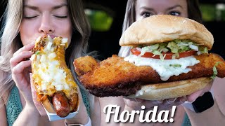 Huge Crispy Fish Sandwich + Footlong Hotdog MUKBANG!