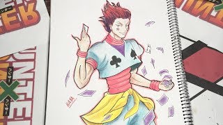 رسم هيسوكا Hisoka - أنميHunter x Hunter بالرصاص والتخطيط والتلوين🌟