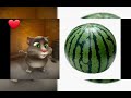 تعليم الاطفال الفواكه مع توم المتكلم بالصوت والصوره 