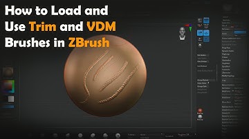 How to Load and Use Trim and VDM Brushes in ZBrush