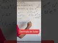 Derivada de Euler #short #derivadas #derivatives