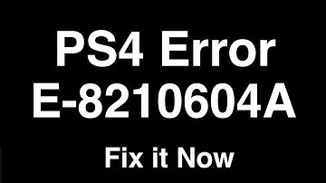 PS4 Error E-8210604A  -  Fix it Now