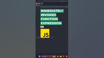 ✅ Immediately Invoked Function Expression - IIFE Example in JavaScript 🔥 #javascript #webdeveloper