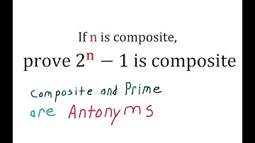 Proof that for all nonprime n, 2^n  - 1 Is Composite, HW problem 14 Section 2, Underwood Dudley