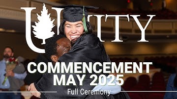 May 2025 Commencement — Unity Environmental University