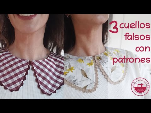 Cómo coser cuellos falsos de quita y pon (con patrones)