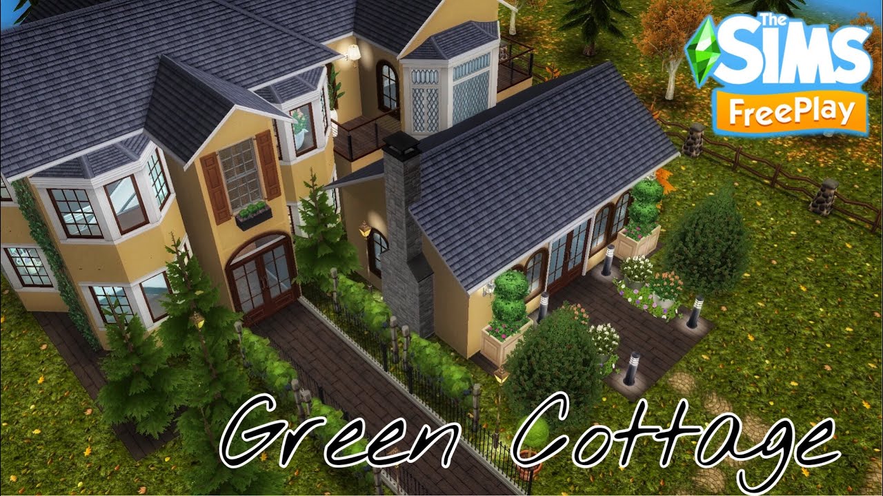 The Sims Freeplay 🌳 Green Cottage By Leonardo YouTube